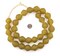Jumbo Bicone Recycled Glass Beads - Beaded Wall Hangings - Extra Large African Sea Glass Beads 25mm - The Bead Chest (Yellow)